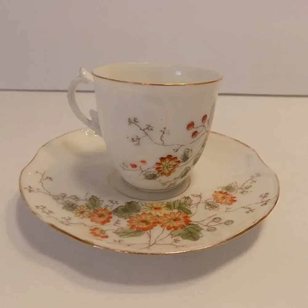 Vintage Limoges demitasse cup and saucer